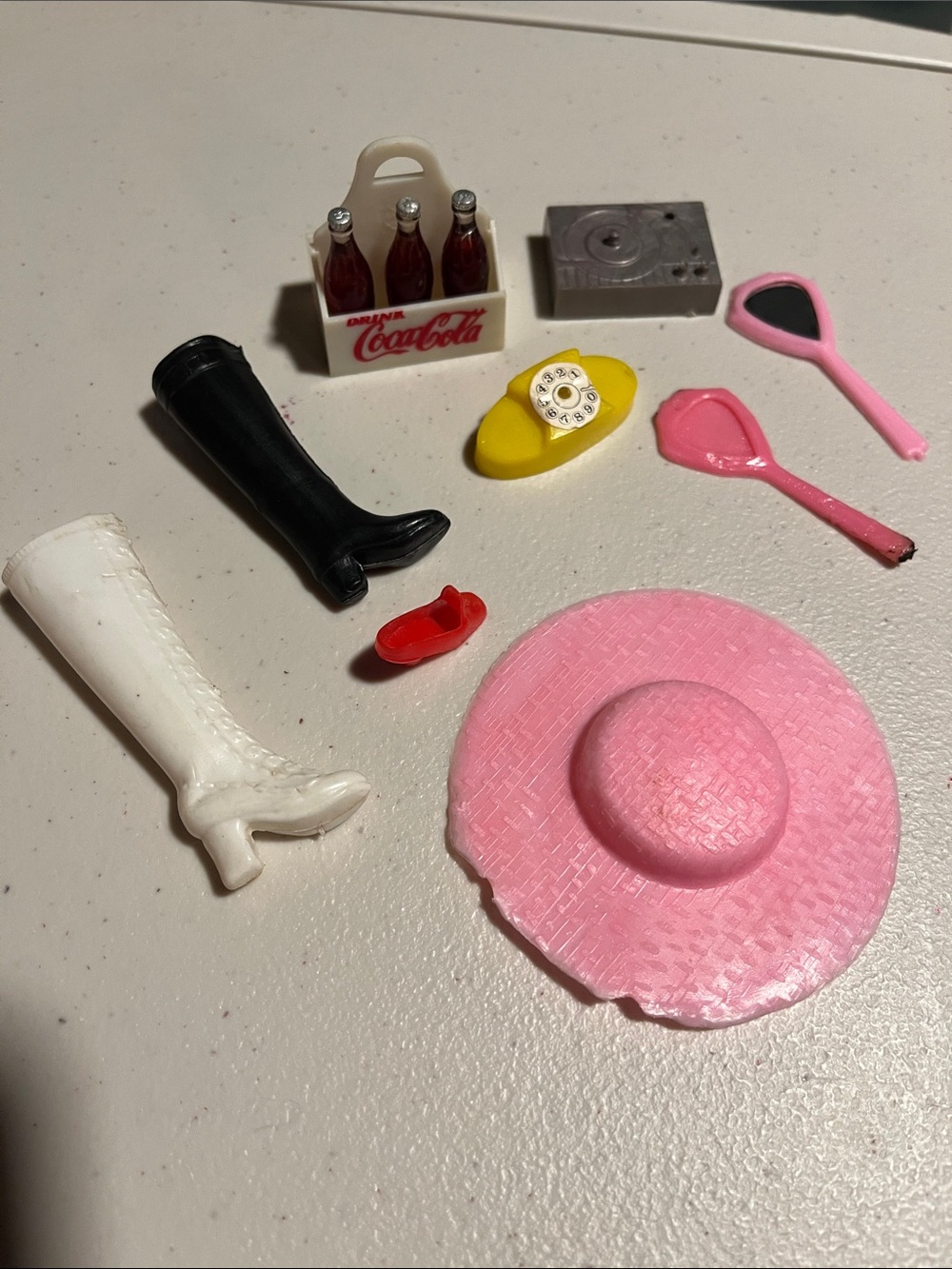 Misc Barbie accessories. Coca Cola